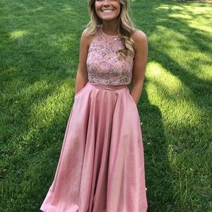 Two piece Sherri Hill prom dress